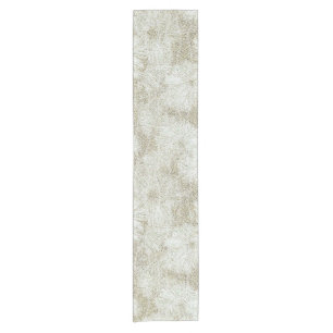 Blumiges Gänseblümchen samtige Creme-Textur Kurzer Tischläufer