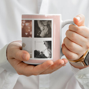 Blumiges, gedämpftes Rosa MUM Individuelle Mehrfac Tasse