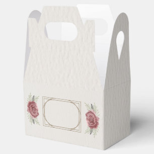 Blumiges Geschenk-Tag – Elegantes Rosen- und Rahme Geschenkschachtel