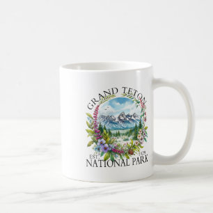 Blumiges Grand Teton Nationalpark Wandern Camping  Kaffeetasse