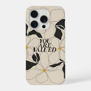 Blumiges Handyhülle – Minimal Selbstliebe iPhone 15 Pro Hülle