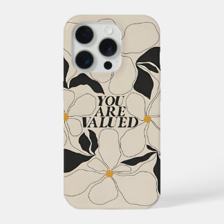 Blumiges Handyhülle – Minimal Selbstliebe iPhone 15 Pro Hülle