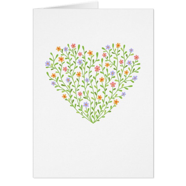 Blumiges Herz (Vorne)