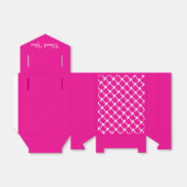 Blumiges Hot Pink Design Geschenkschachtel (Ungefaltet)