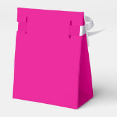 Blumiges Hot Pink Design Geschenkschachtel (Rückseite)