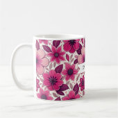 Blumiges „Ich liebe dich, Mutti“ Kaffeetasse (Links)