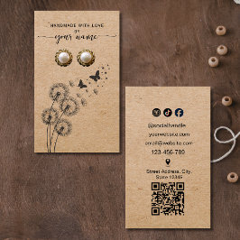 Blumiges Kraft Handmade mit Liebe Display-Karte