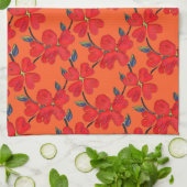 Blumiges Küchentuch (Gefaltet)