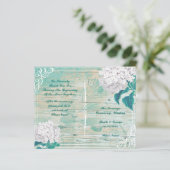 Blumiges ländliches Hochzeitsprogramm (Stehend Vorderseite)