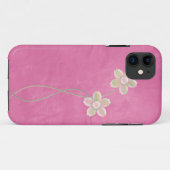 Blumiges Leder Case-Mate iPhone Hülle (Rückseite (Horizontal))