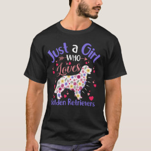Blumiges Mädchen mit Hund Frauen Ein Mädchen das G T-Shirt