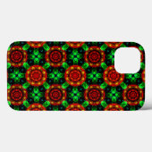 Blumiges modernes Boho-elegantes abstraktes Muster Case-Mate iPhone Hülle (Rückseite (Horizontal))