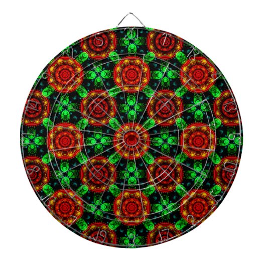 Blumiges modernes Boho-elegantes abstraktes Muster Dartscheibe (vorne)