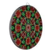 Blumiges modernes Boho-elegantes abstraktes Muster Dartscheibe (Vorderseite Links)