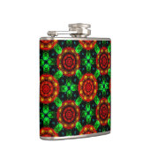 Blumiges modernes Boho-elegantes abstraktes Muster Flachmann (Rechts)