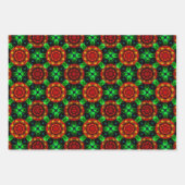 Blumiges modernes Boho-elegantes abstraktes Muster Geschenkpapier Set (Vorderseite 2)