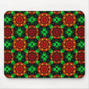 Blumiges modernes Boho-elegantes abstraktes Muster Mousepad