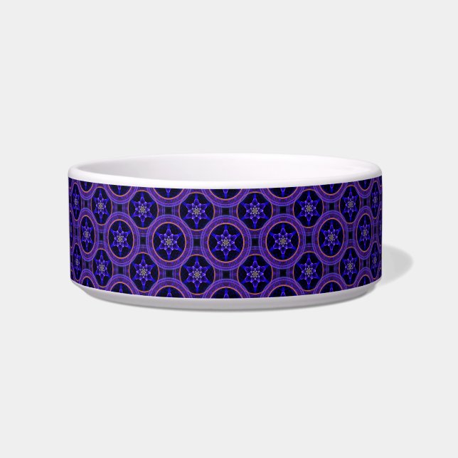 Blumiges modernes Boho-elegantes abstraktes Muster Napf (Vorderseite)