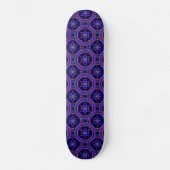 Blumiges modernes Boho-elegantes abstraktes Muster Skateboard (Vorderseite)
