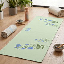 Blumiges modernes Gänseblümchen blau Mädchen elega