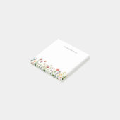 Blumiges modernes Minimalistisches Design Post-it Klebezettel (angewinkelt)