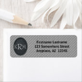 Blumiges Monogramm Ihrer Anfangsbuchstaben Rücksen (Insitu)