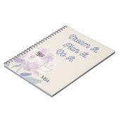 Blumiges Monogramm Notizblock (Linke Seite)