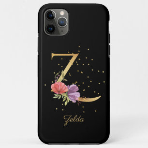 Blumiges Monogramm Personalisieren Name Anfangsbuc Case-Mate iPhone Hülle