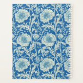 Blumiges Monogramm William Morris Elegantes Monogr Planer (Rückseite)