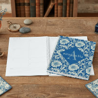 Blumiges Monogramm William Morris Elegantes Monogr