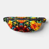 Blumiges Orange Bauchtasche (Ablage )