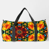 Blumiges Orange Duffle Bag (Rückseite)