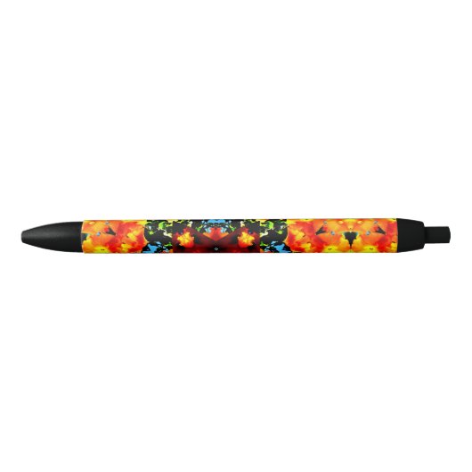 Blumiges Orange Kugelschreiber (Vorderseite)