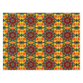 Blumiges Orange Tischdecke (Vorderseite (Horizontal))