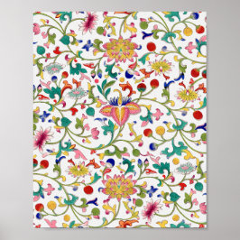 Blumiges ornamentales nahtloses Muster   Poster