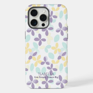 Blumiges Pastell Minimalist - Abstrakte Boho-Muste iPhone 15 Pro Max Hülle