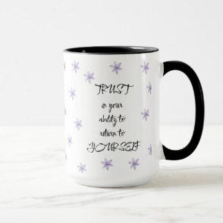 Blumiges positives Geschenk-Zitat für sie ihn Acht Tasse