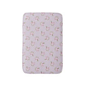 Blumiges Retro-Frühlingsmuster. Badematte (Vorderseite Vertikal)