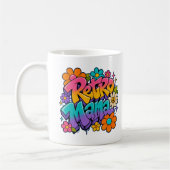 Blumiges Retro Mama Kaffeetasse (Links)
