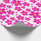 blumiges Retro-Muster Geschenkpapier (Ecke)
