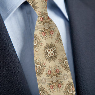 Blumiges traditionelles elegantes Muster Krawatte