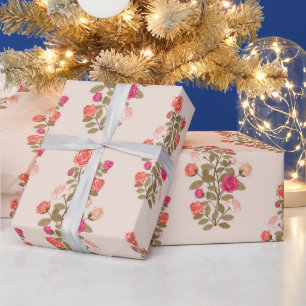 Blumiges Trendiges Elegantes Modernes Geschenkpapi Geschenkpapier