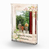 Blumiges Vintage-Design mit Zitat - Benutzerdefini Fotoblock (Rechts)