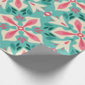 Blumiges vintage nahtloses Muster Geschenkpapier (Ecke)