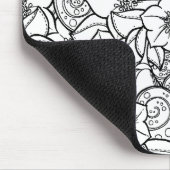 Blumiges Zendoodle Mousepad (Ecke)