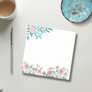 Blumiges Zuhause und Büro Post-it Klebezettel