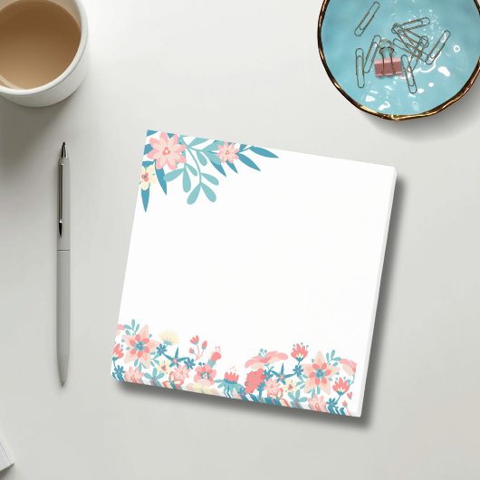 Blumiges Zuhause und Büro Post-it Klebezettel