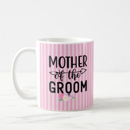 Blümliche Mutter des Bräutigams Kaffeetasse (Links)