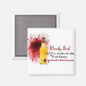 Bluody Bud Drink Rezept Magnet (Vorderseite/Rückseite)