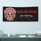 Bluody Sugar Skull * wählen Sie Hintergrundfarbe Banner (Messe)